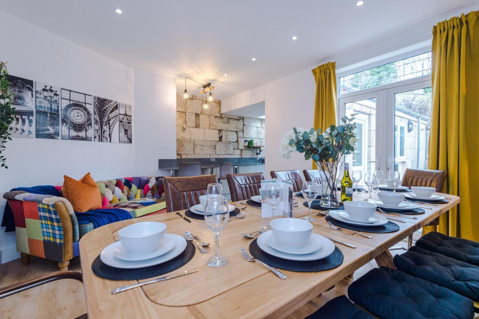 Incredible - Five Bedroom - 7 Actual Beds - 6 Bathroom House By Purestay - Central Bath With Parking Экстерьер фото
